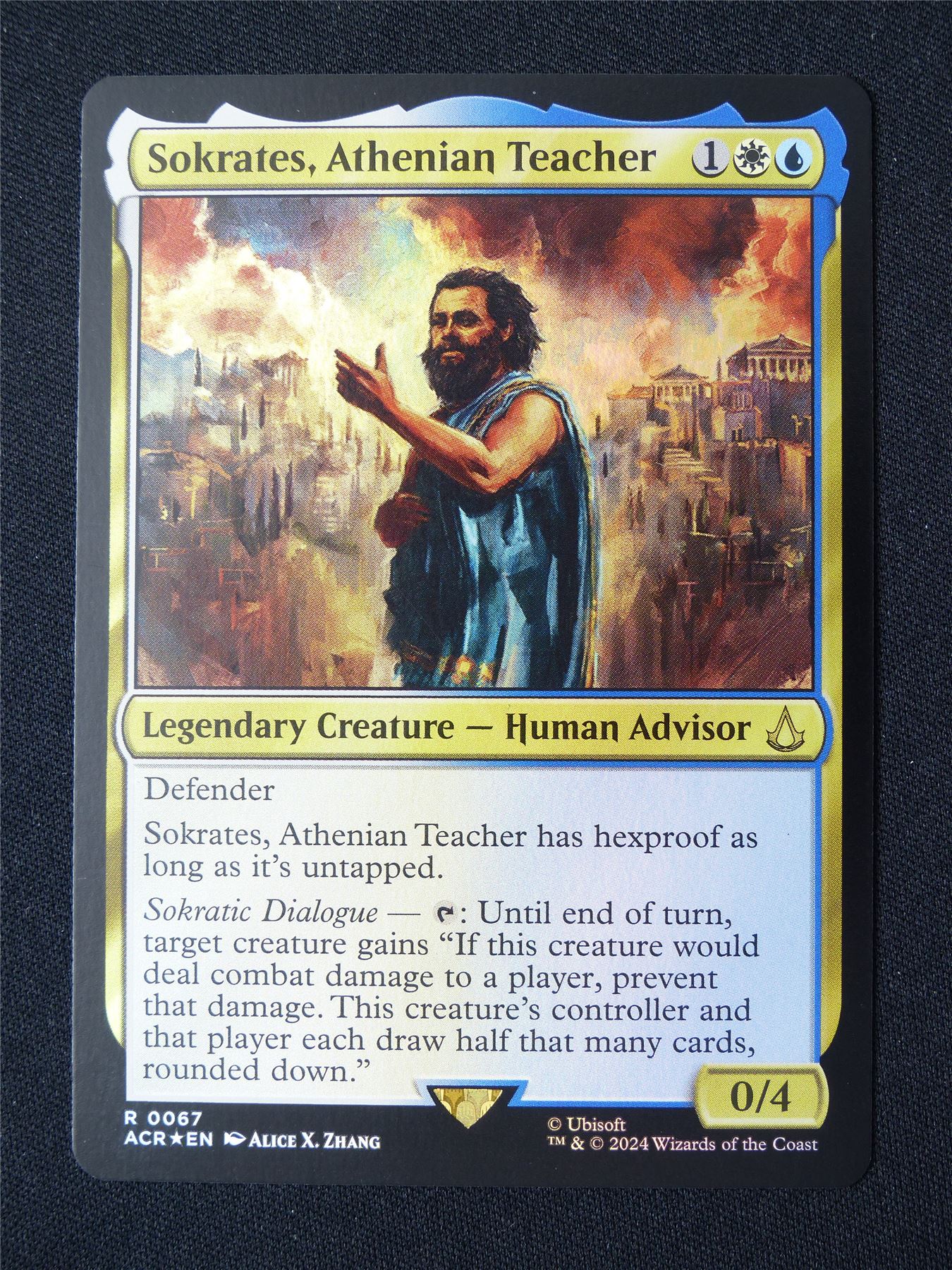 Sokrates Athenian Teacher Foil - ACR - Mtg Card #95V