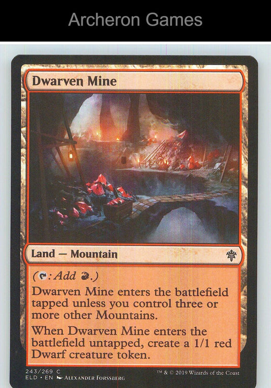 Dwarven Mine ELD 243 C MTG Card NM/EX+