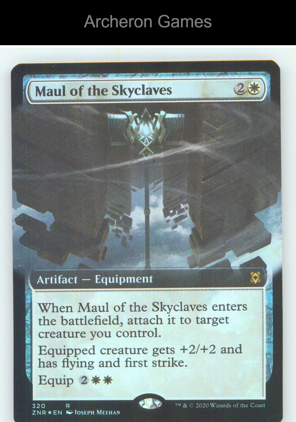 Maul of the Skyclaves (Extended Art) ZNR 320 R MTG Card NM/EX+ Foil