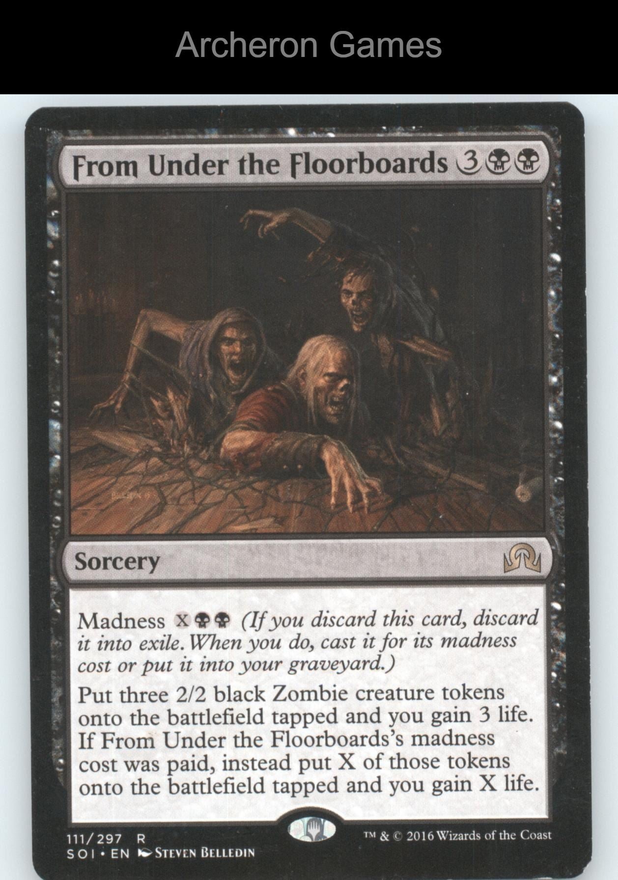 From Under the Floorboards 111 R MTG Card Shadows over Innistrad