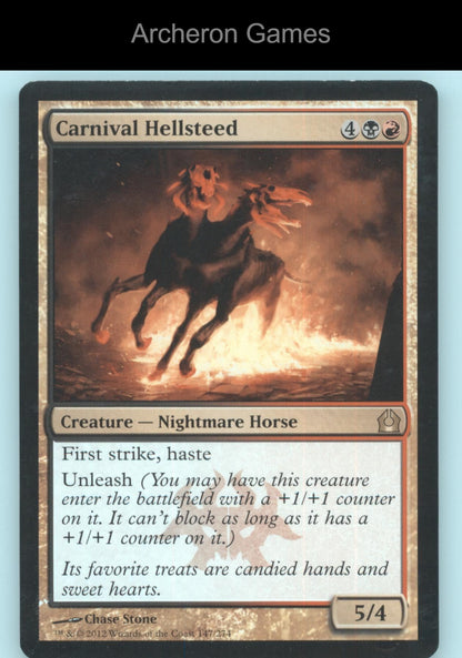 Carnival Hellsteed 147 R MTG Card Return to Ravnica