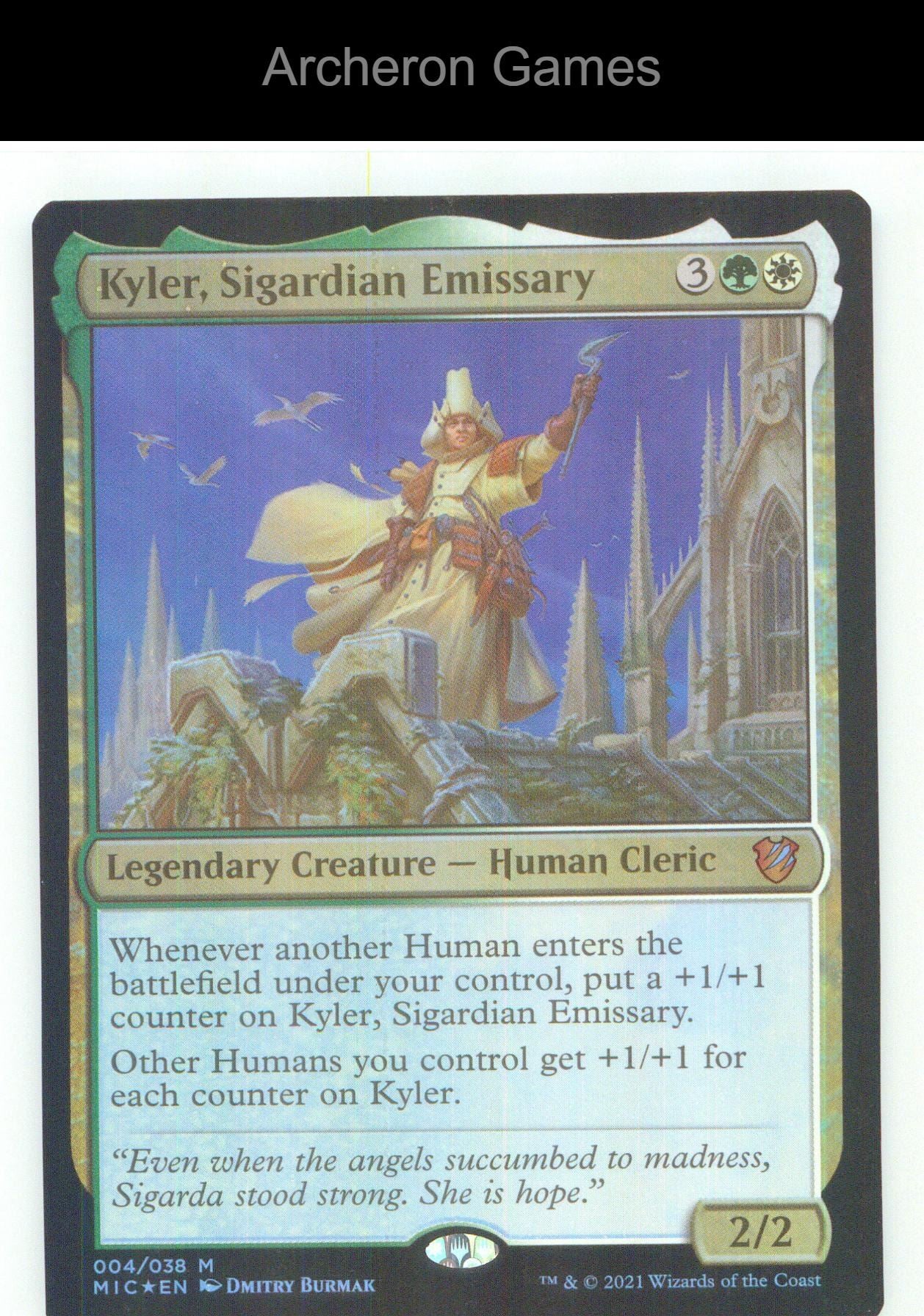 Kyler, Sigardian Emissary MIC 4 Mythic MTG Card NM/EX+ Foil