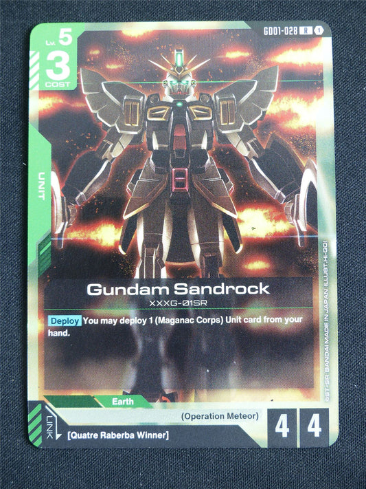Gundam Sandrock GD01-028 R - Gundam Card #5F6