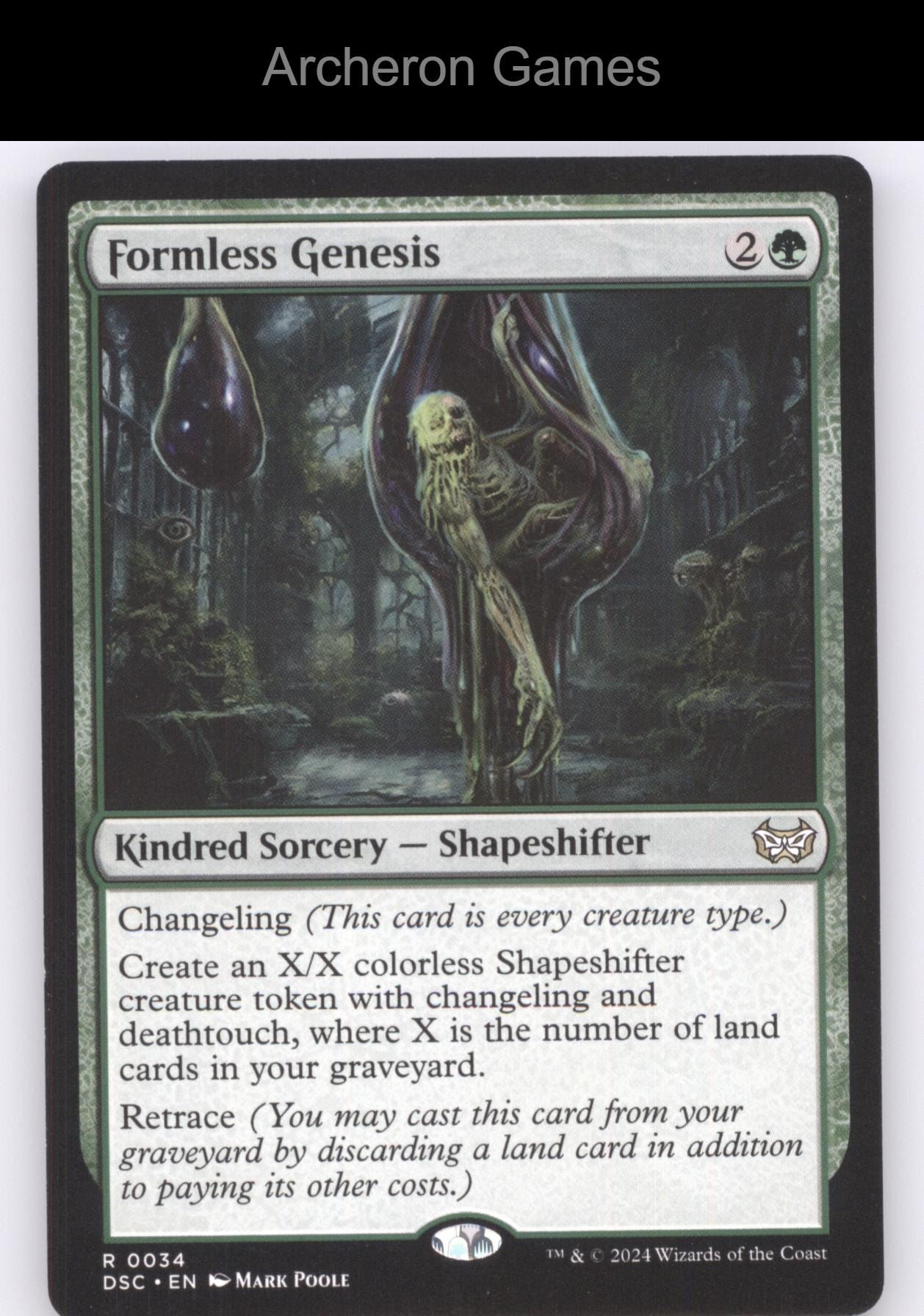 Formless Genesis 34 R MTG Card Commander: Duskmourn: House of Horror