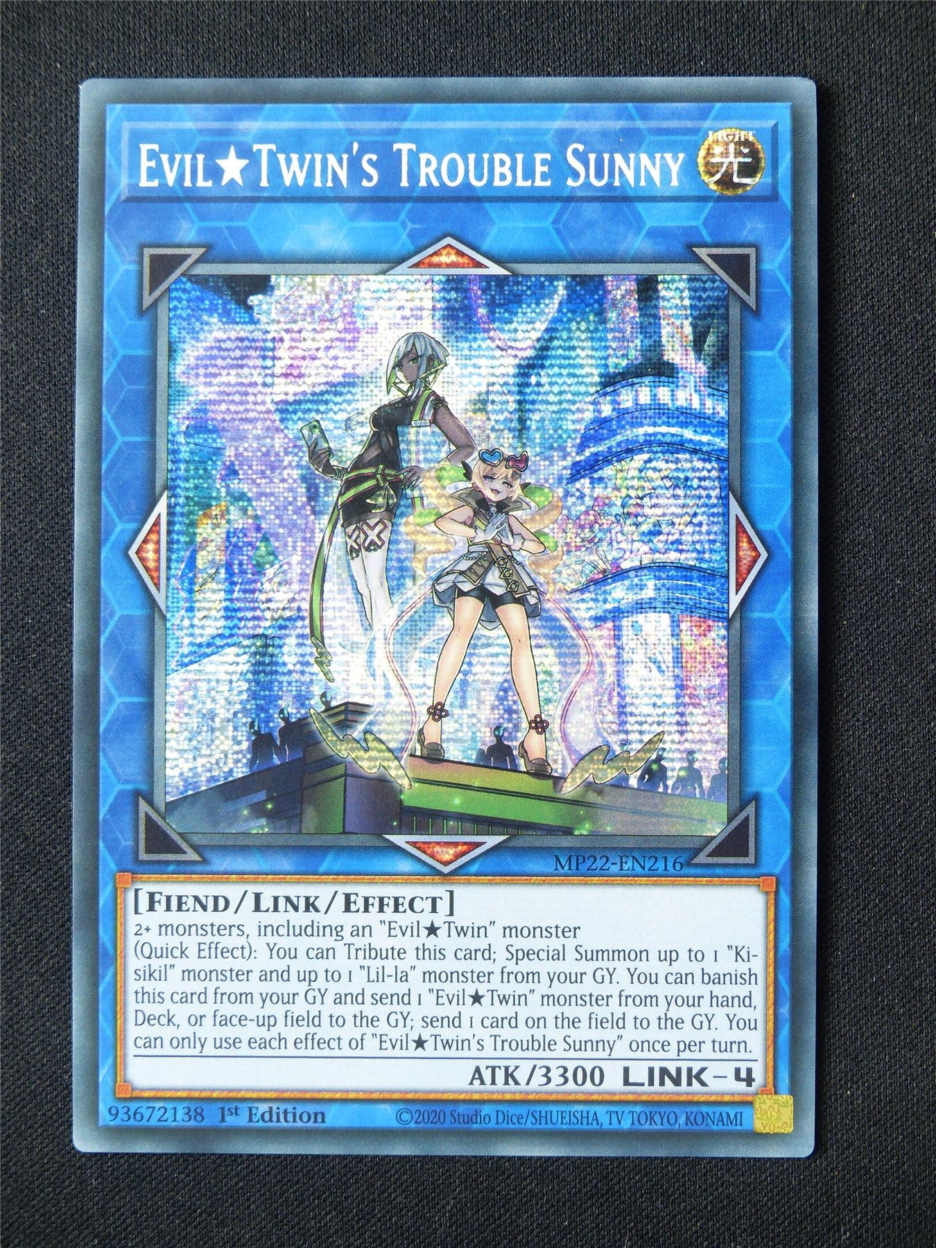 Evil-Twin's Trouble Sunny MP22 Secret Rare - 1st ed Yugioh Card #55O