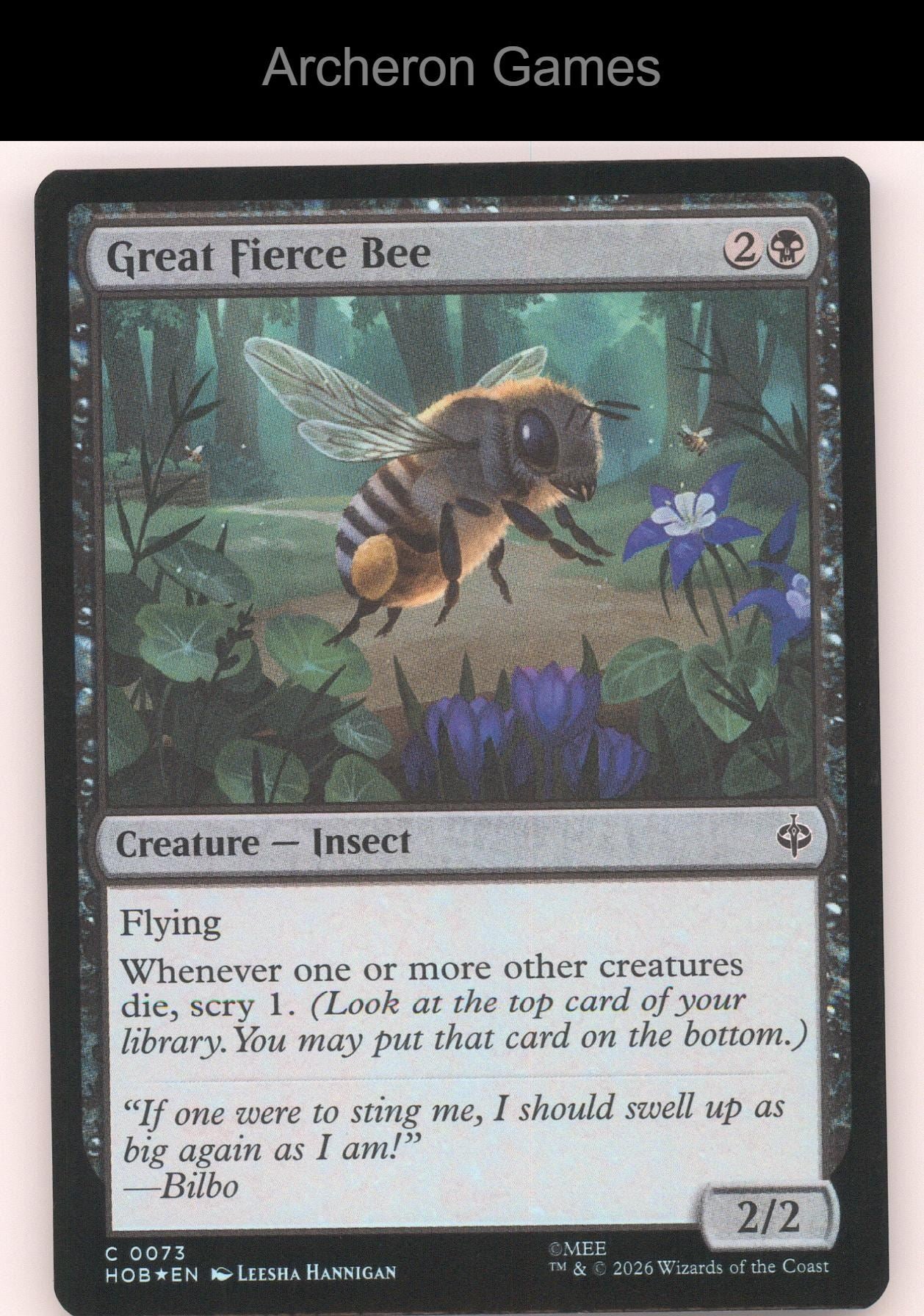 Great Fierce Bee HOB 73 C MTG Card The Hobbit