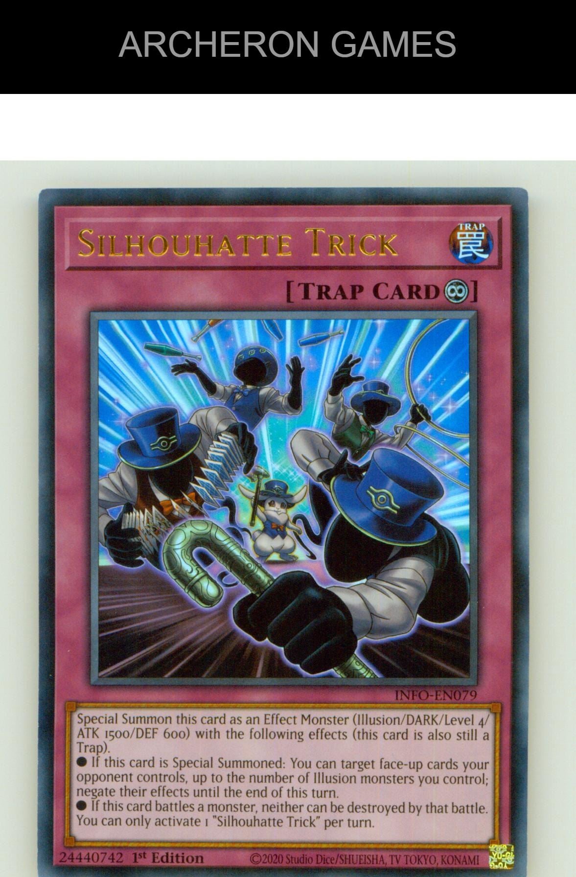 Silhouhatte Trick Ultra Rare YUGIOH Card 1st Edition