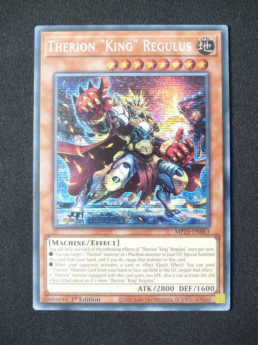 Therion King Regulus MP23 Secret Rare - 1st ed Yugioh Card #3AX