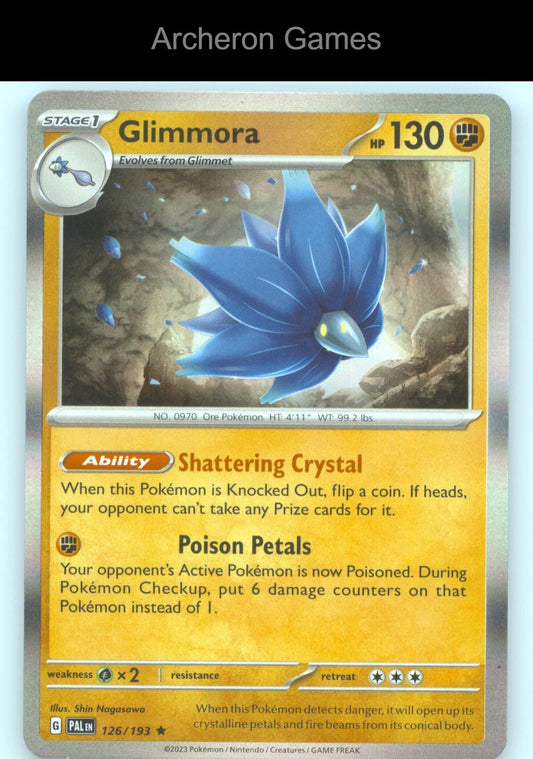 Pokemon Card Glimmora PAL 126/193 R Paldea Evolved Holo
