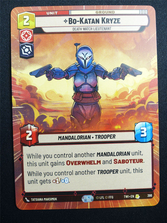 Bo-Katan Kryze 398 Hyperspace - Star Wars Unlimited Card #4HM