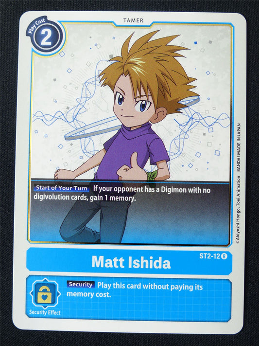 Matt Ishida ST2-12 R - Digimon Card #19I