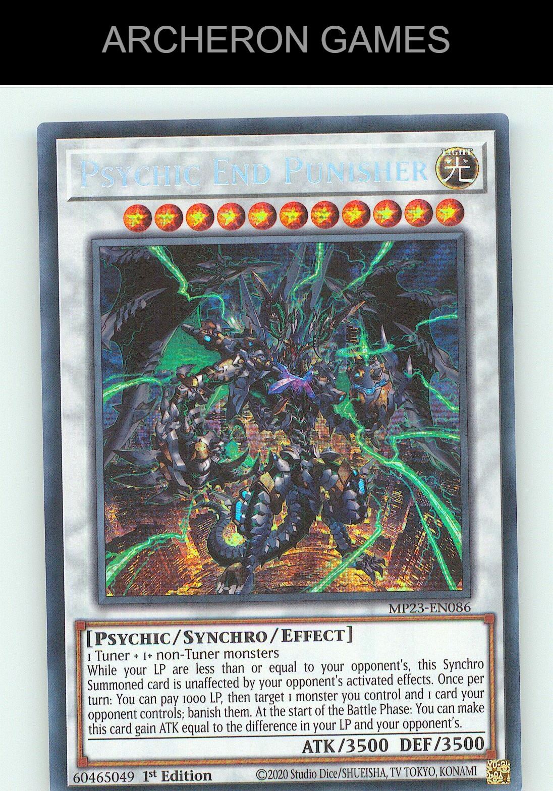 Psychic End Punisher SEC YUGIOH Card