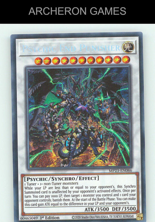 Psychic End Punisher SEC YUGIOH Card