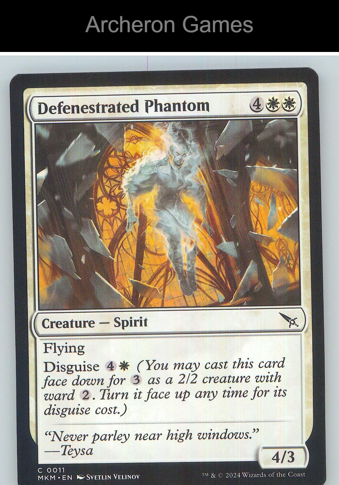 Defenestrated Phantom MKM 11 C MTG Card NM/EX+