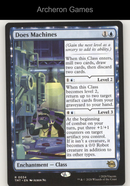 Does Machines TMT 0034 R MTG Card Teenage Mutant Ninja Turtles