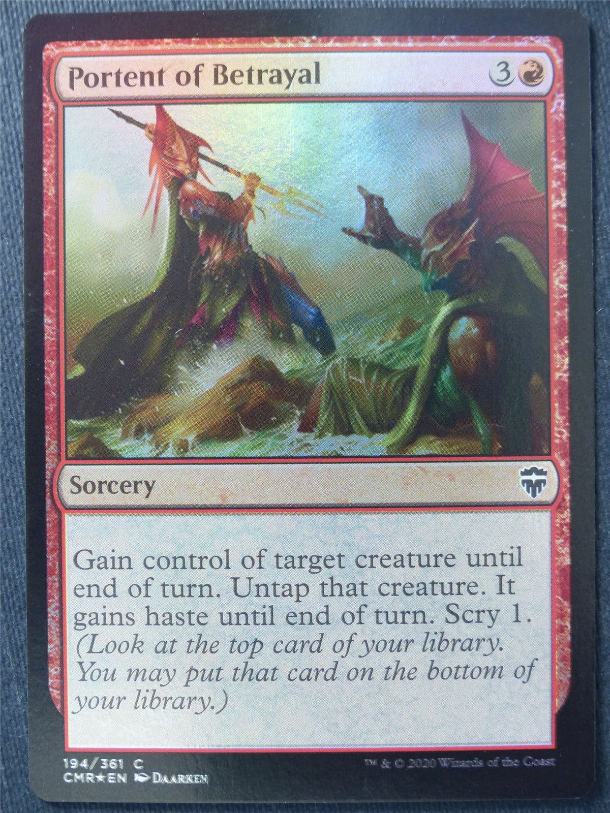 Portent of Betrayal Foil - Mtg Magic Cards #E0