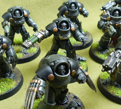 Legion Tartaros Terminator Squad painted - Adepta Astartes - Warhammer Horus Heresy #4XH