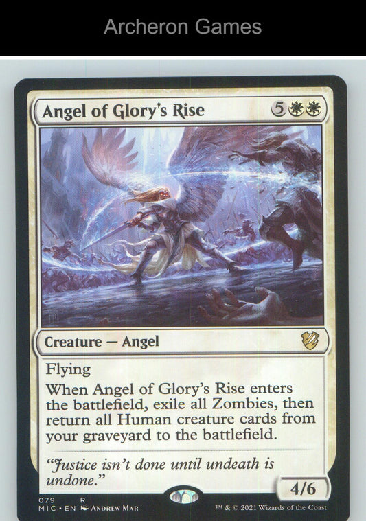 Angel of Glory's Rise MIC 79 R MTG Card NM/EX+