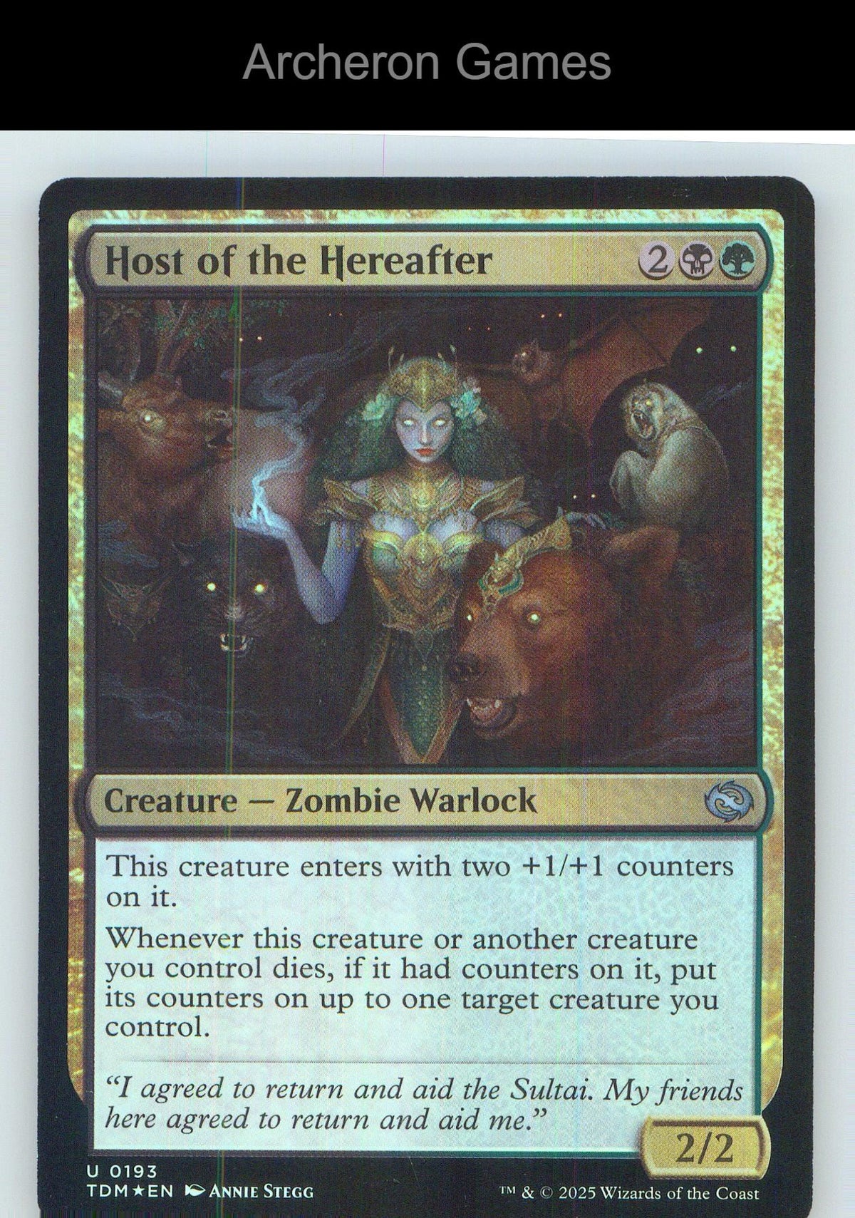 Host of the Hereafter TDM 193 UC MTG Card NM/EX+ Foil