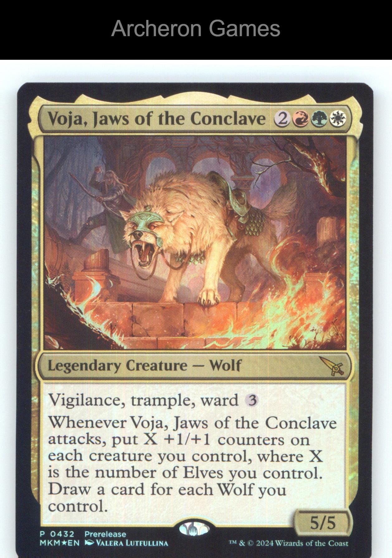 Voja, Jaws of the Conclave 432 Mythic MTG Card NM/EX+ Foil