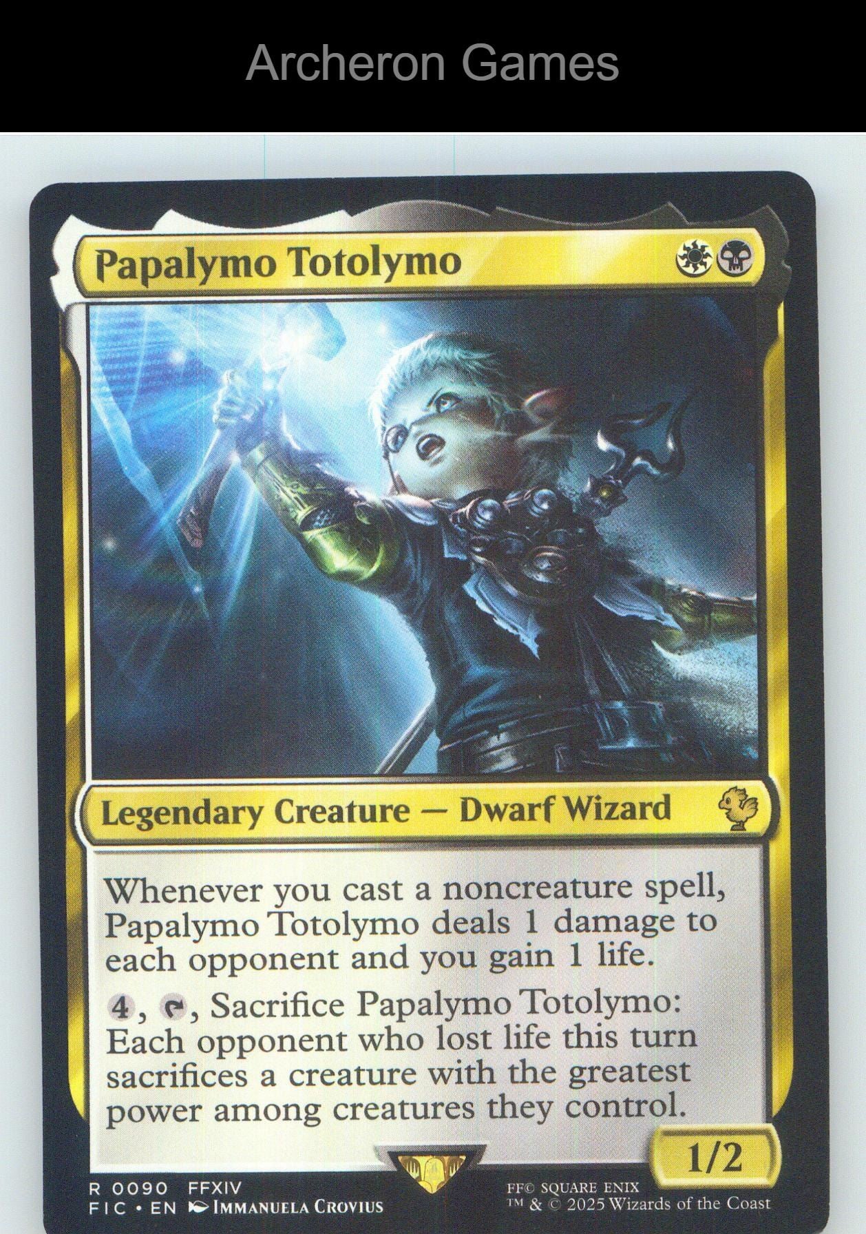 Papalymo Totolymo FIC 90 R MTG Card NM/EX+