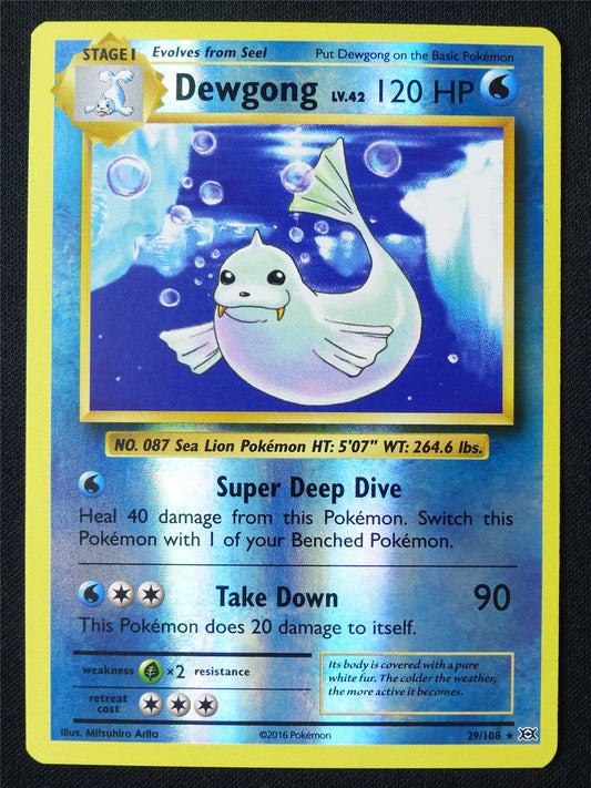 Dewgong 29/108 Reverse Holo - Pokemon Card #1E3