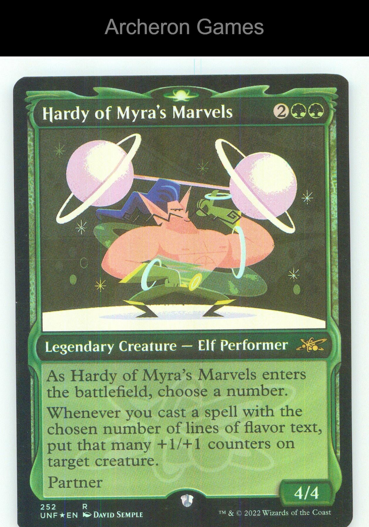 Hardy of Myra's Marvels (Showcase) UNF 252 R MTG Card NM/EX+ Foil