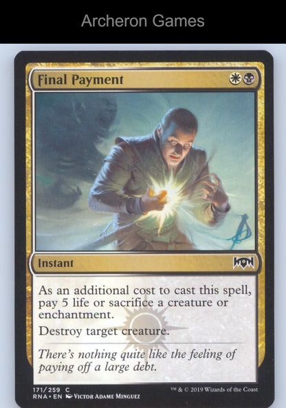 Final Payment 171 C MTG Card Ravnica Allegiance