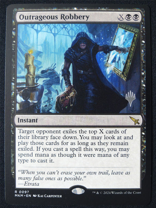 Outrageous Robbery Promo stamped - MKM - Mtg Card #1NB