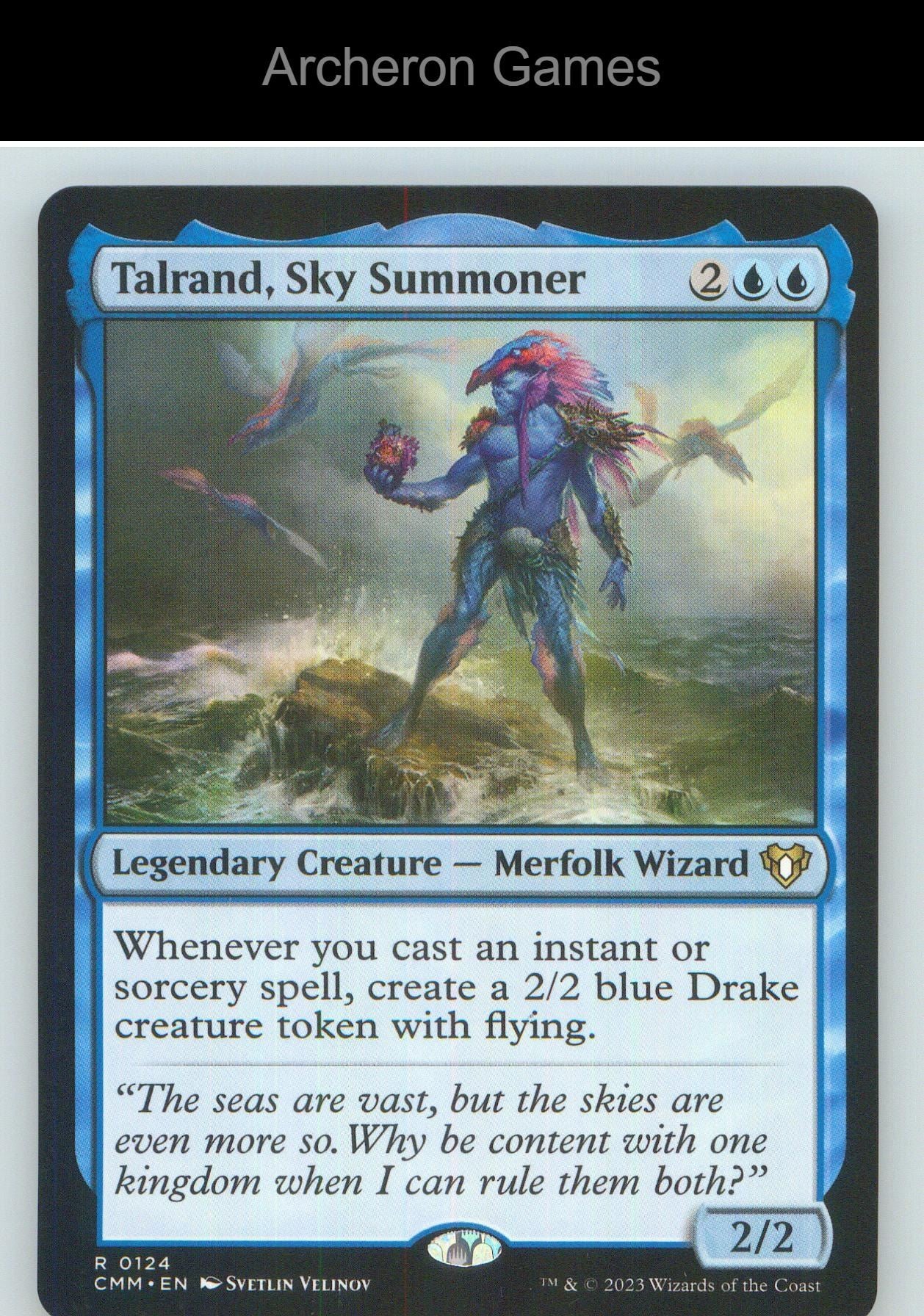 Talrand, Sky Summoner CMM 124 R MTG Card NM/EX+