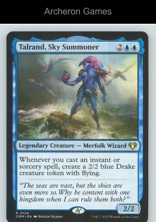 Talrand, Sky Summoner CMM 124 R MTG Card NM/EX+