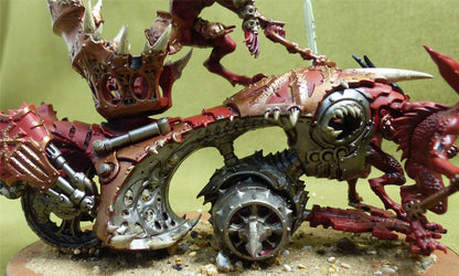Rendmaster Herald of Khorne on Blood Throne painted - Chaos Daemons - Warhammer 40K #JZ