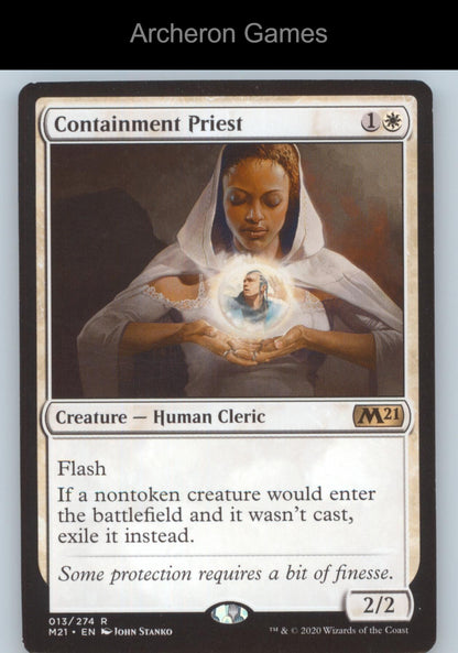 Containment Priest 13 R MTG Card Core Set 2021