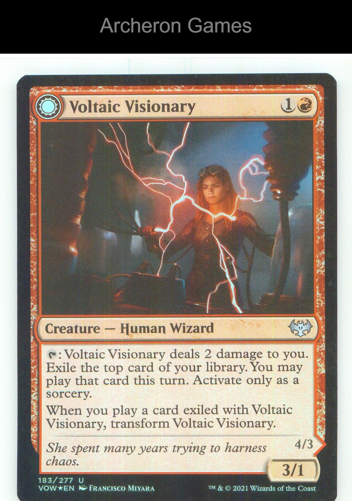 Voltaic Visionary VOW 183 UC MTG Card NM/EX+ Foil