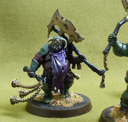 Putrid Blightkings painted - Death Guard - Warhammer AoS #42X