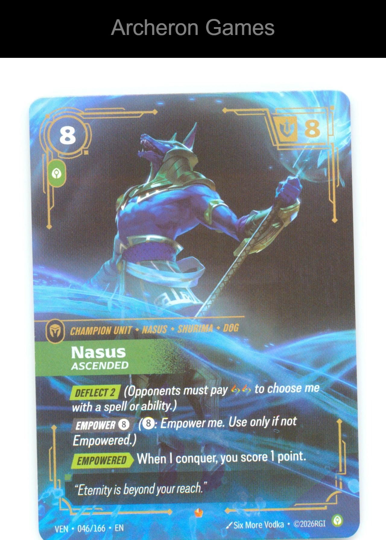 Nasus - Ascended VEN 046/166 Epic Vendetta Riftbound Card Foil