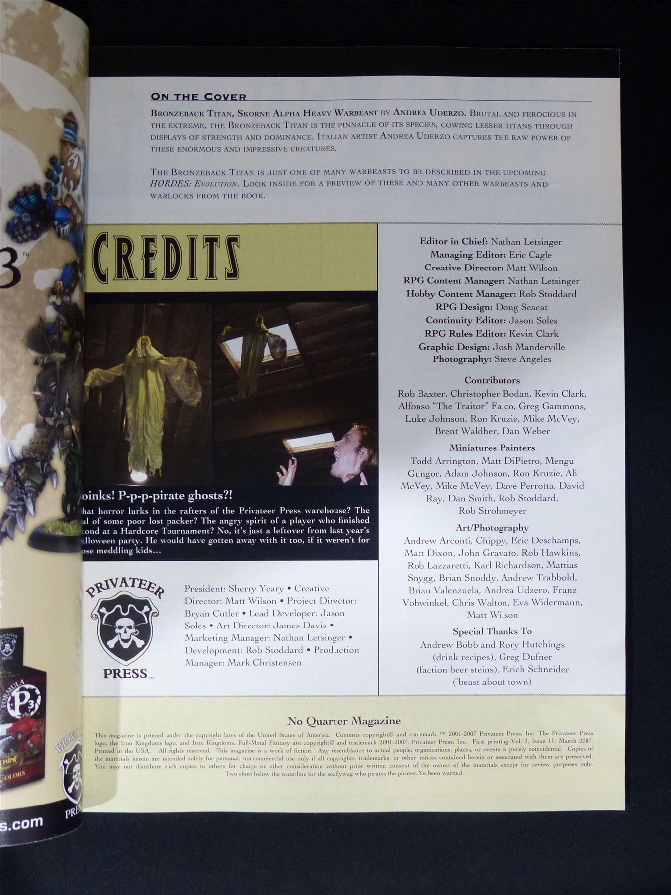 No Quarter Magazine #11 - Privateer Press
