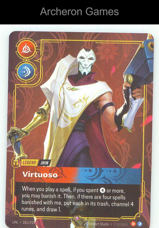 Jhin - Virtuoso UNL 181/219 R Unleashed Riftbound Card