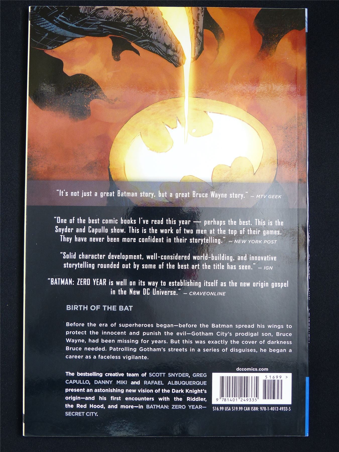 Batman volume 4: Zero Year - Secret City - DC Graphic Softback #WS