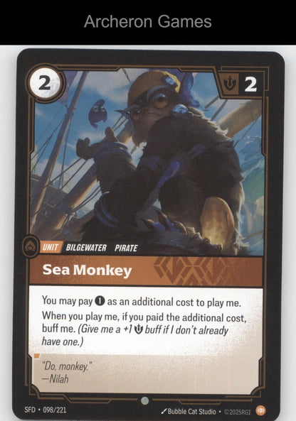 Sea Monkey SFD 098/221 C  Card Spiritforged