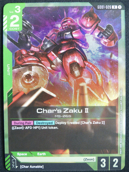 Char's Zaku II GD01-026 R - Gundam Card #5PP