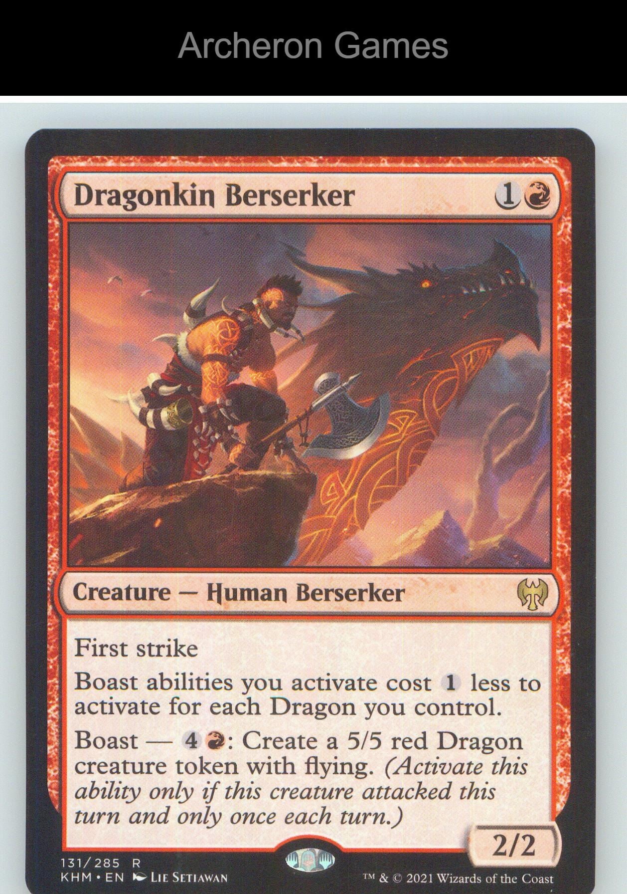 Dragonkin Berserker KHM 131 R MTG Card NM/EX+