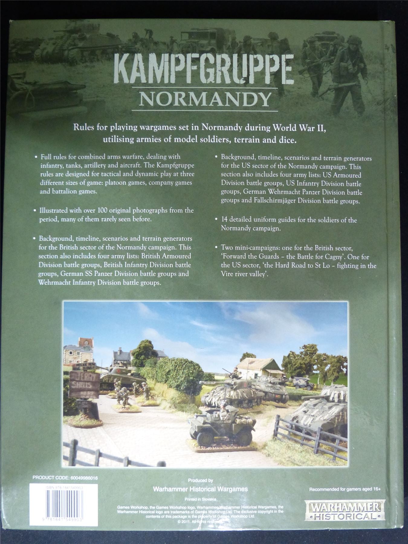 Kampfgruffe: Normandy Tabletop Rules - Warhammer Historical Hardback #2XA