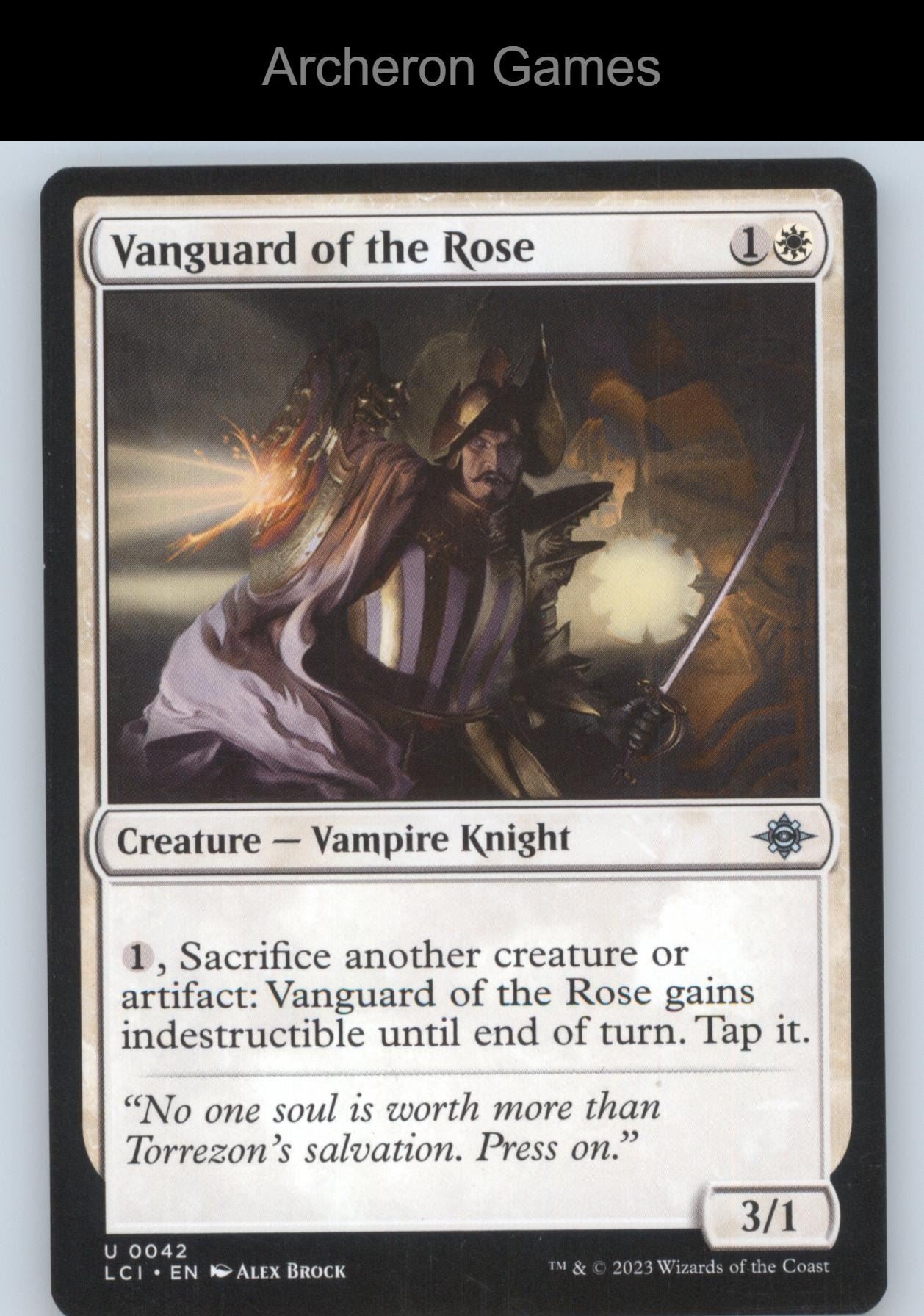 Vanguard of the Rose 42 UC MTG Card The Lost Caverns of Ixalan