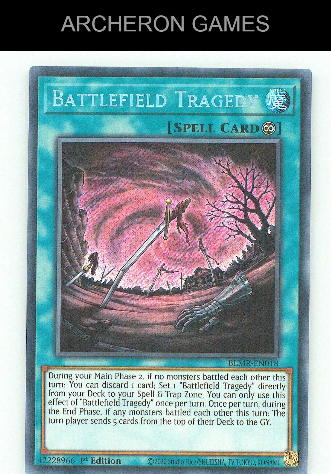 Battlefield Tragedy SEC YUGIOH Card