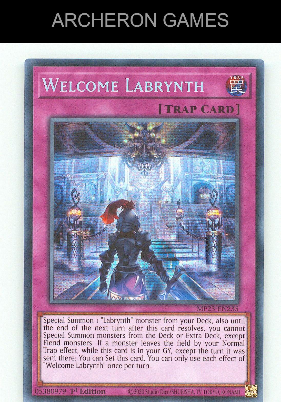 Welcome Labrynth SEC YUGIOH Card