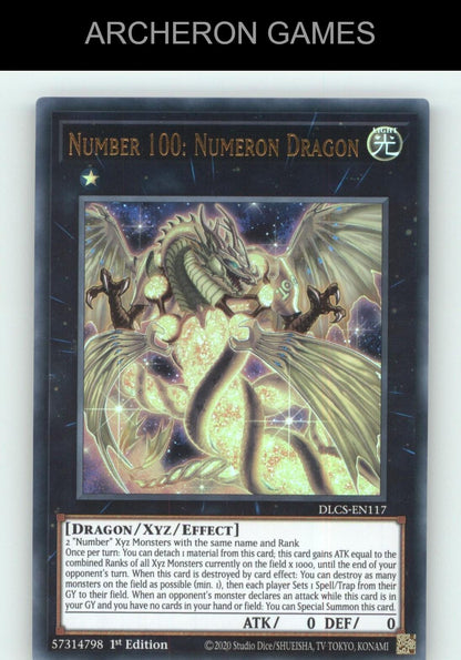 Number 100: Numeron Dragon (Purple) Ultra Rare YUGIOH Card