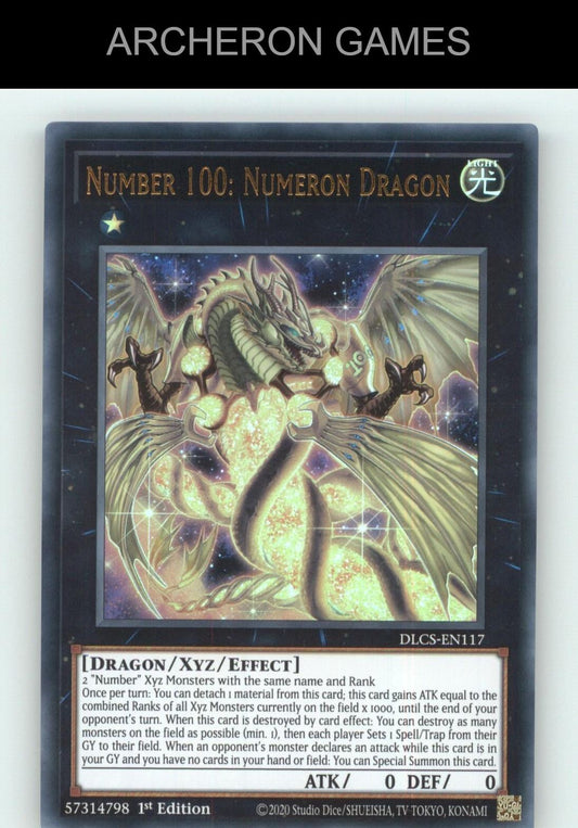Number 100: Numeron Dragon (Purple) Ultra Rare YUGIOH Card