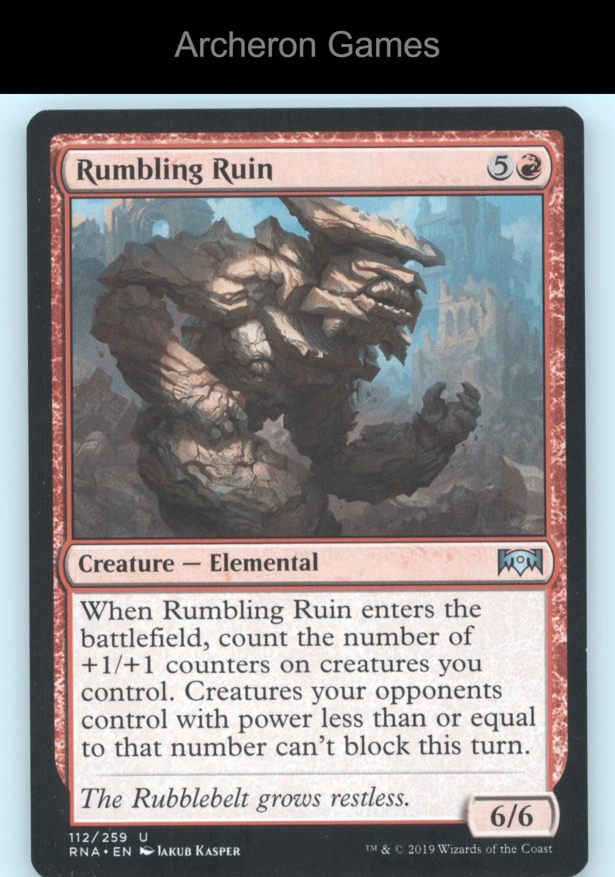 Rumbling Ruin 112 UC MTG Card Ravnica Allegiance