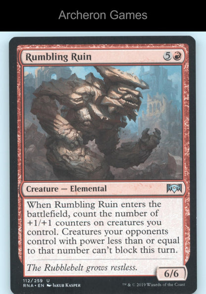 Rumbling Ruin 112 UC MTG Card Ravnica Allegiance